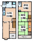 西堤学園町２丁目貸家の画像