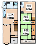 西堤学園町２丁目貸家の画像