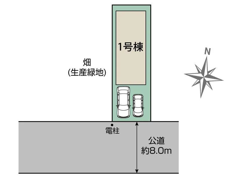 練馬区石神井台8丁目　長期優良住宅　太陽光発電システム　ゆとりの邸の区画図
