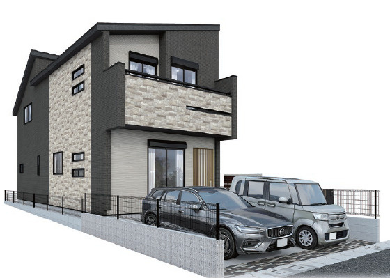 練馬区石神井台8丁目　長期優良住宅　太陽光発電システム　ゆとりの邸の外観パース