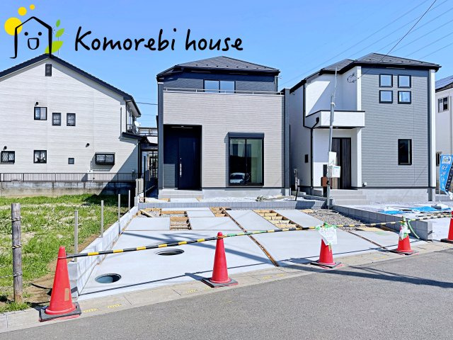 北本市下石戸下　4期　新築一戸建て　グラファーレ　01の前面道路含む現地写真|前面道路含む現地写真です