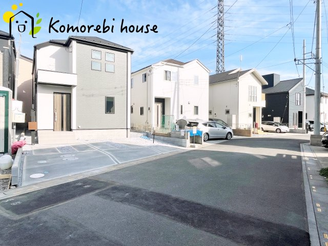 北本市下石戸下　4期　新築一戸建て　グラファーレ　02の前面道路含む現地写真|前面道路含む現地写真です