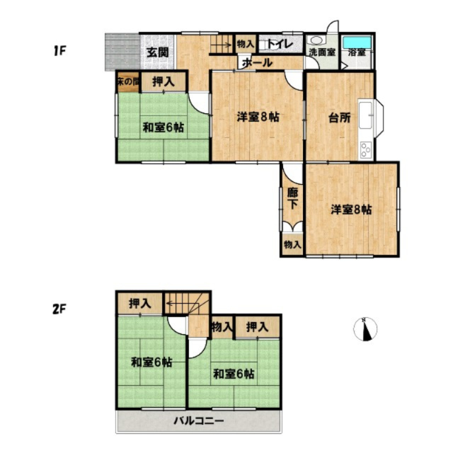 中古戸建　KEM高崎市足門町１期の間取り