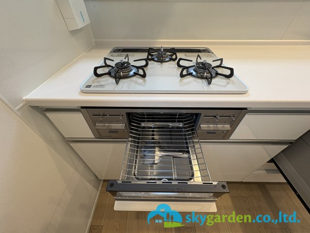 藤沢市大庭6期　新築戸建　全２棟A号棟のキッチン|お料理しやすいキッチンです