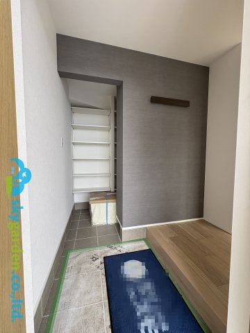 藤沢市大庭6期　新築戸建　全２棟A号棟の外観|2026年1月30日撮影（工事中）