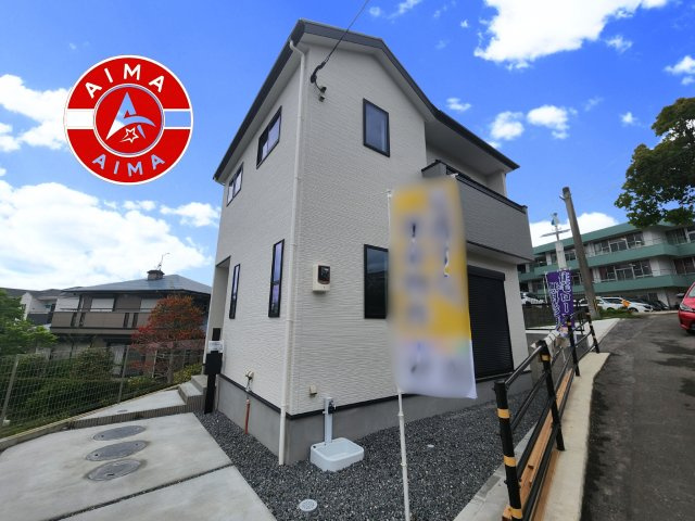 糟屋郡須恵町新原第7-1棟(1号棟）の外観|デザイン性のある外観です。