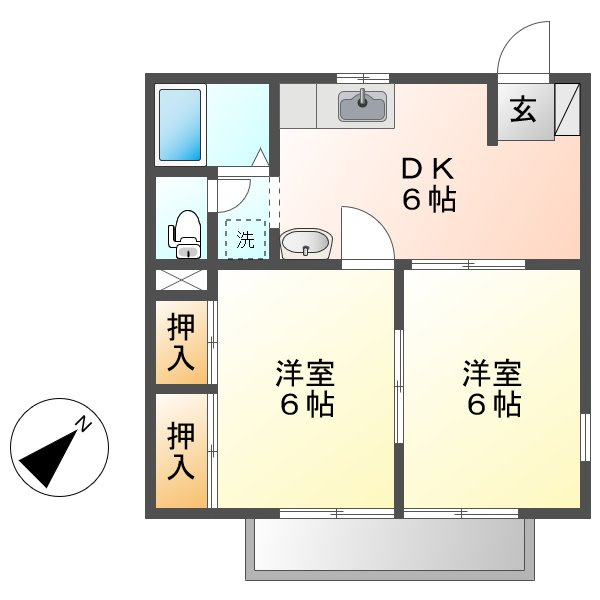 グリーンハウスおがわの間取り