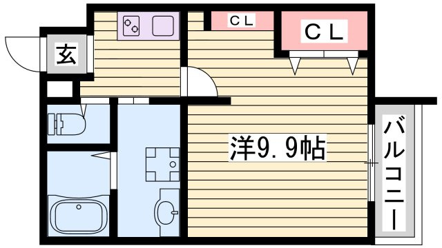 エヌエムサンカンテキャトフＡ棟の間取り