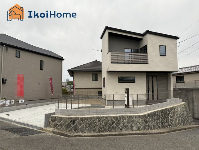 明石市大久保町山手台1丁目　全2区画1号棟　新築戸建　の外観|【ホームページに現地動画掲載中】●年中無休：当日予約可●開放的な角地！乾太くん食洗機など内装設備充実