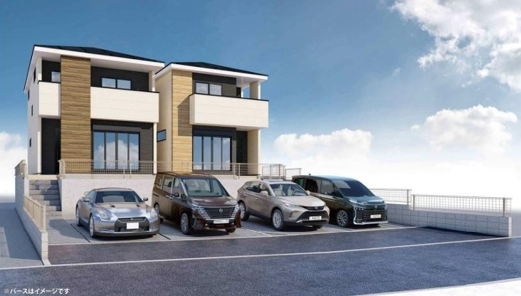 戸塚区上矢部町 新築戸建 5699万～5999万円【全2棟】の外観パース