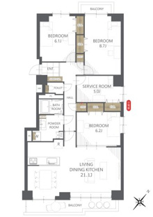 【間取り】ＳタウンＢ棟 