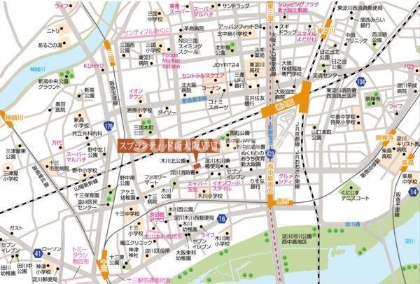 スプランディッド新大阪VIの地図