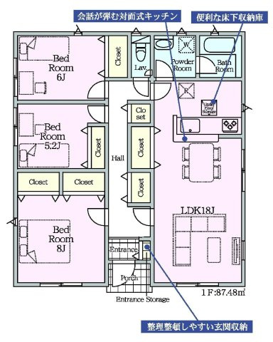 クレイドルガーデン高崎市箕郷町上芝第8　3号棟（平屋）