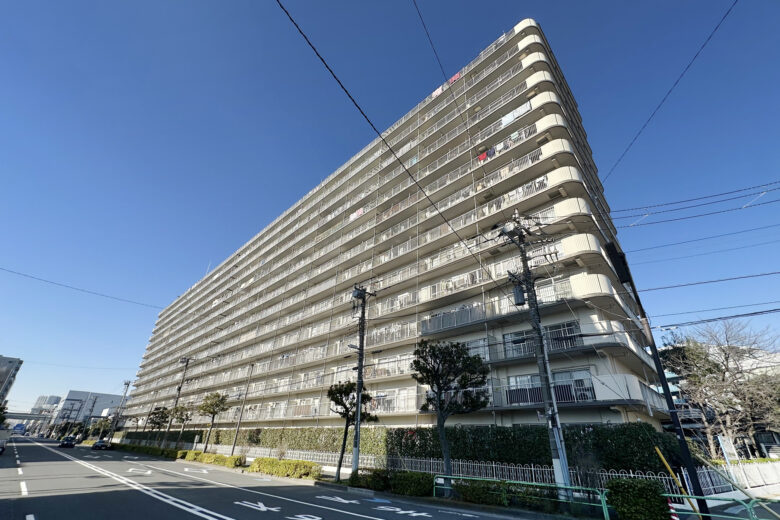 木場サニータウンの外観|木場サニータウン１階部分のお部屋は通常仲介手数料１８４万１４００円→０円！さらにキャッシュバック１４万円にて即日現地案内可能です！