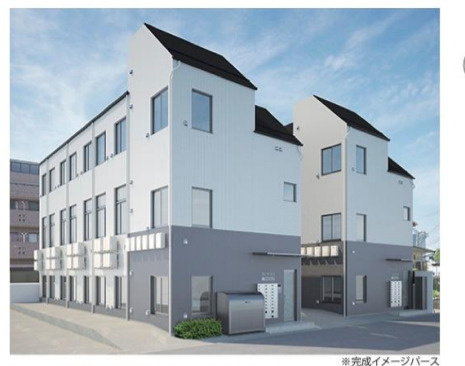 新宿区北新宿２丁目の賃貸マンションの外観|外観パース