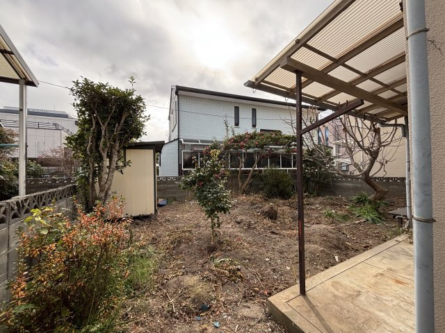 福岡市早良区干隈3丁目土地の展望|南東側の庭より南方向を見る