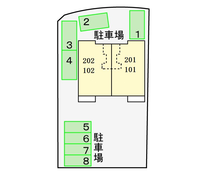 シルクビレッジ・カナダの区画図