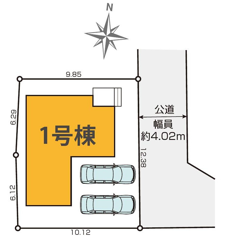 三鷹市深大寺３丁目 中央線 武蔵境駅 新築戸建の区画図