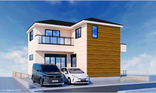 三鷹市深大寺３丁目 中央線 武蔵境駅 新築戸建の外観パース