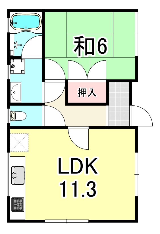 宮川ハイツの間取り