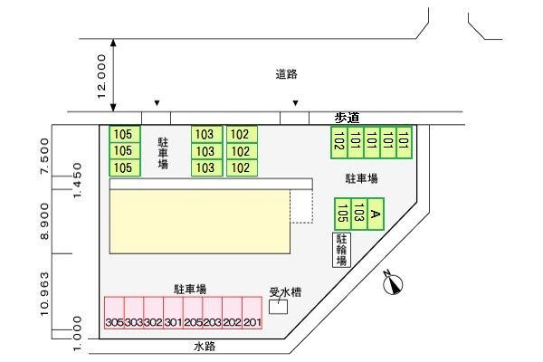 シャルマンK&Lの区画図