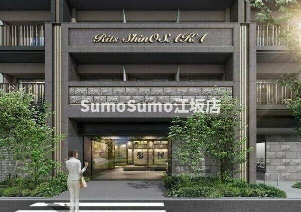 リッツ新大阪プレミアムのエントランス|毎日通るエントランスはこのようになっています