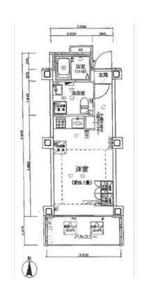 プレール・ドゥーク門前仲町の間取り