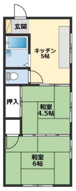 横須賀市野比１丁目の賃貸マンションの間取り