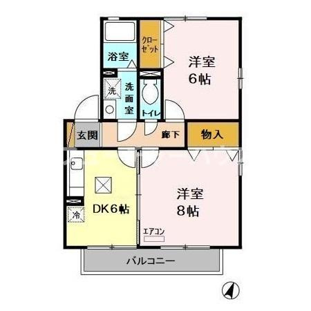 イーストプラザ　Ｄの間取り