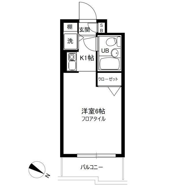 東向き・１Ｋ