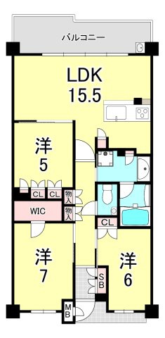 ブランズ甲子園浜田町の間取り