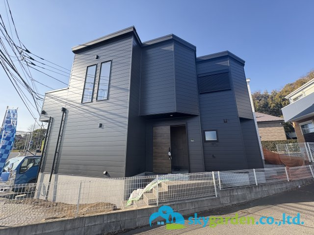 藤沢市大庭　新築戸建　全２棟B棟の外観|2026年1月30日撮影（工事中）