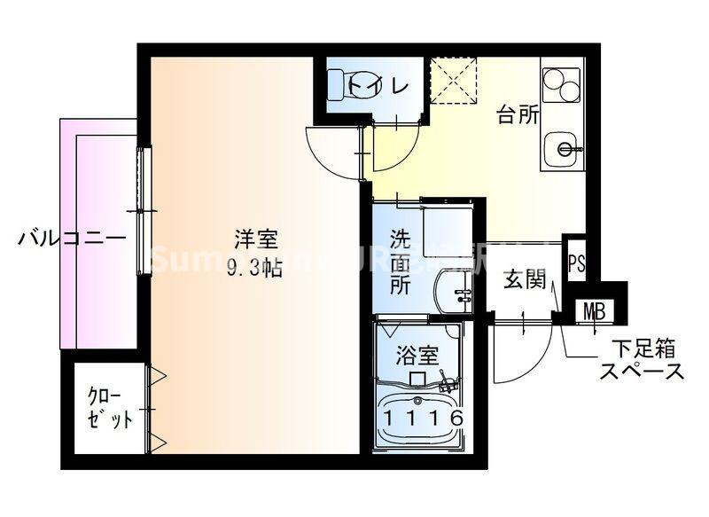 フジパレス長洲中通Ⅱ番館の間取り