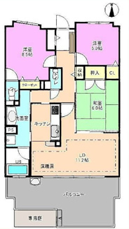 【間取り】 | カルティア熱田 | 間取図　※図面と現況が異なる場合は現況優先といたします。