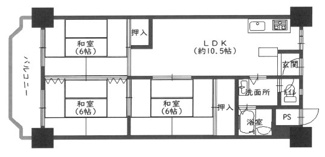 【間取り】 | ローレルハイツ茨木総持寺第2号棟