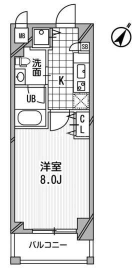 アーデン京町堀ウエストの間取り