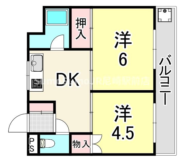 アースハイツⅠ・Ⅱの間取り