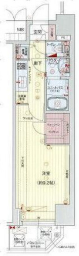 プレサンス江戸堀の間取り