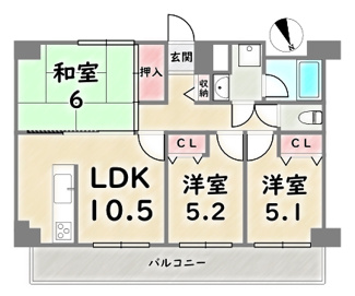 【間取り】 | グランドゥール桂坂