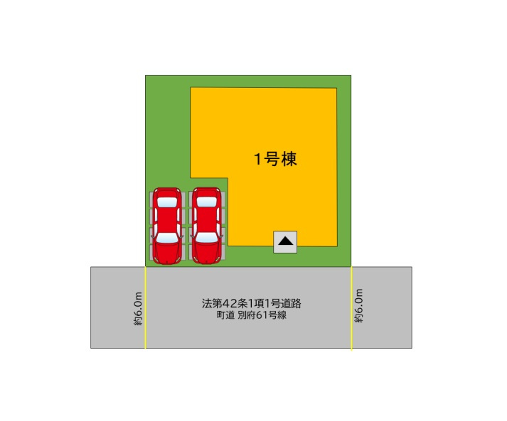 糟屋郡志免町別府東2丁目第3-1棟（1号棟）の区画図|配置図
