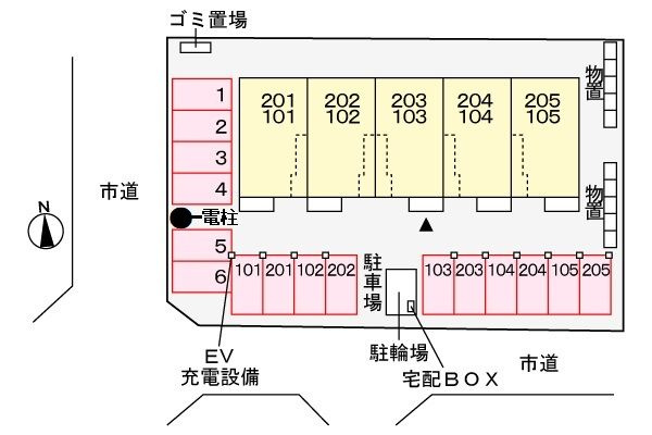 アルバハオスの駐車場