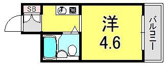 ライフピアモア六甲の間取り