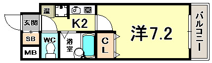 エスリード三宮の間取り