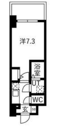 エスリードレジデンス大阪谷町ザ・マークス の間取り