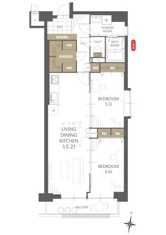 【間取り】ライオンズマンション西公園第三 