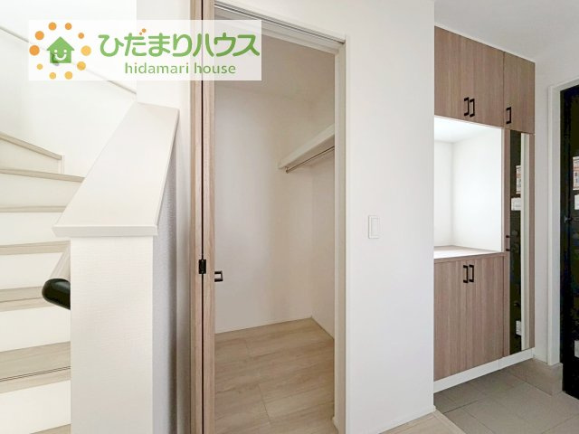 【収納】 | 我孫子市東我孫子1丁目第1期　新築戸建　1号棟 | （ファミリークローク）
空間を有効活用したホール収納(*^-^*)
