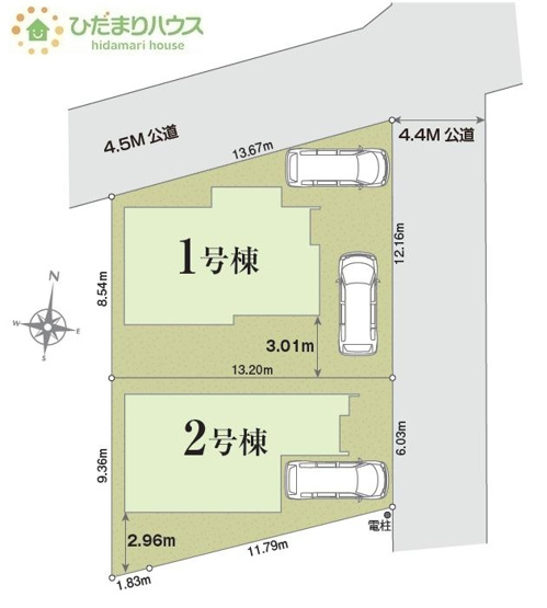 【区画図】 | 我孫子市東我孫子1丁目第1期　新築戸建　1号棟 | 東我孫子駅徒歩3分で通勤・通学も安心です(*^^*)
（1号棟）