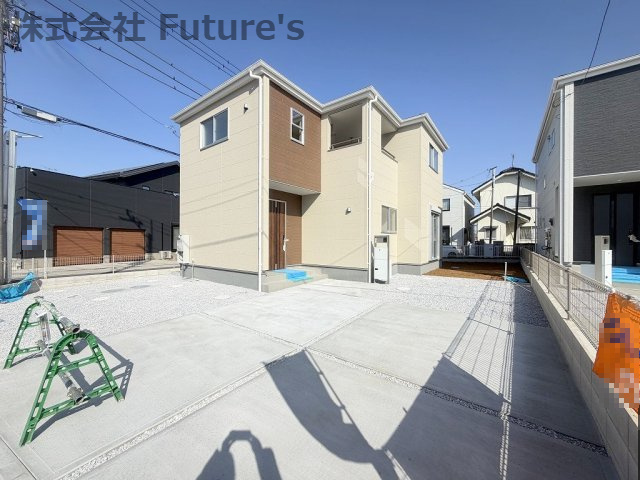 吉川市上内川　新築戸建　全2棟　1号棟の外観|2026年1月完成の新築分譲戸建！