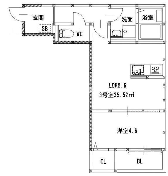 グランレーヴ井尻A棟の間取り