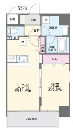 Fuku島之内の間取り